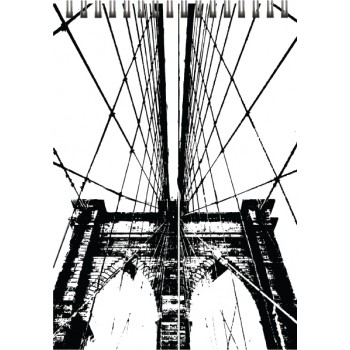 Блокнот А5, 80 листов KRAFT Color (серия Black & White)